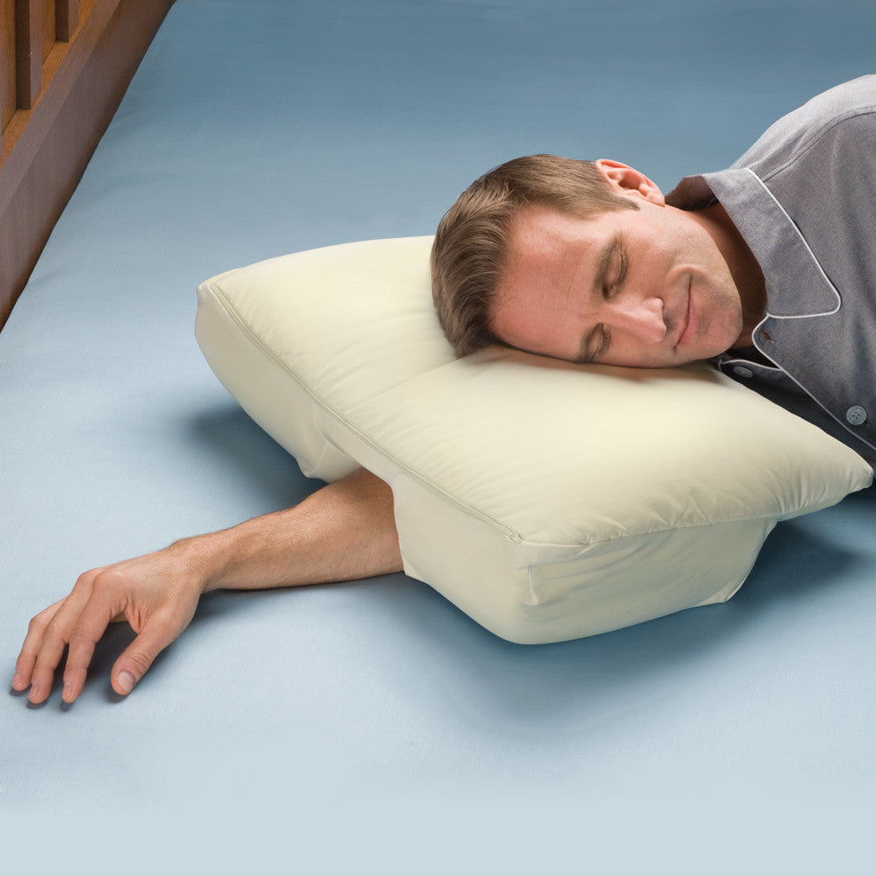 Deluxe Comfort Sleep Better Pillow, Blue, Large - Medium