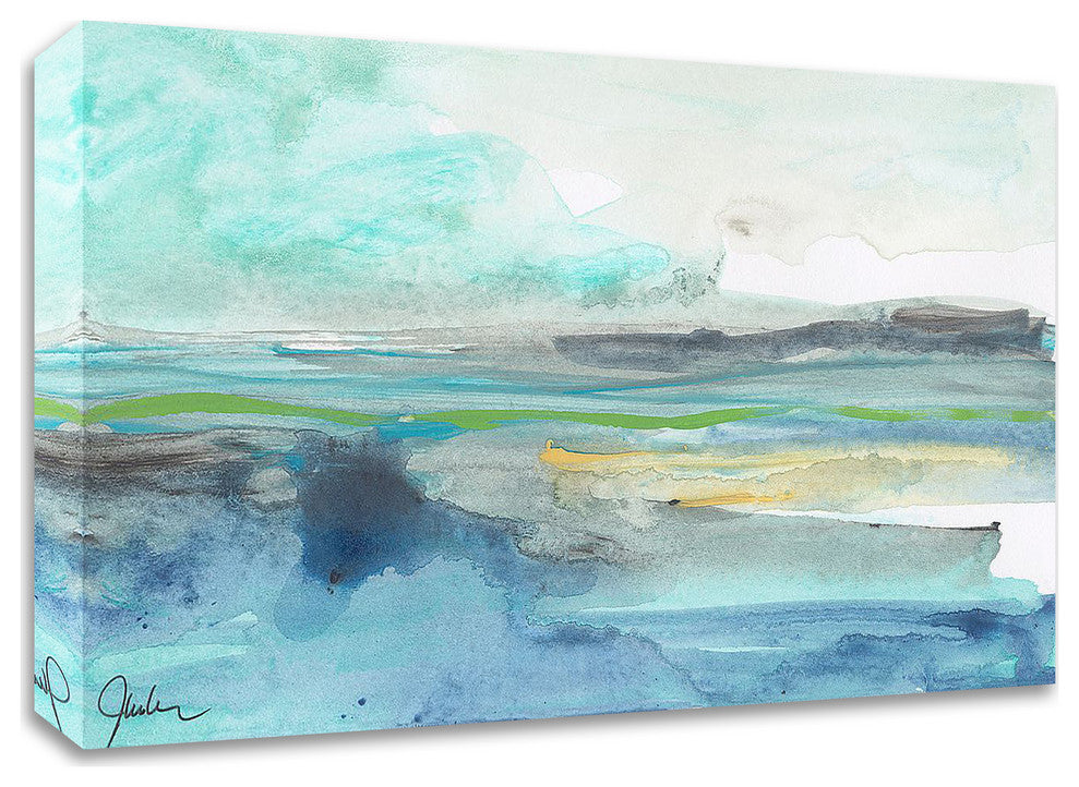 Tempestuous Sea by Jan Weiss, Print on Canvas, 28"x16"