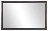 Warren Framed Wall Mirror, Charcoal, 28"x24"