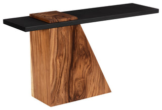 Slant Console, Natural/Black