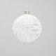 Glass Ball Ornament With White Ribbons