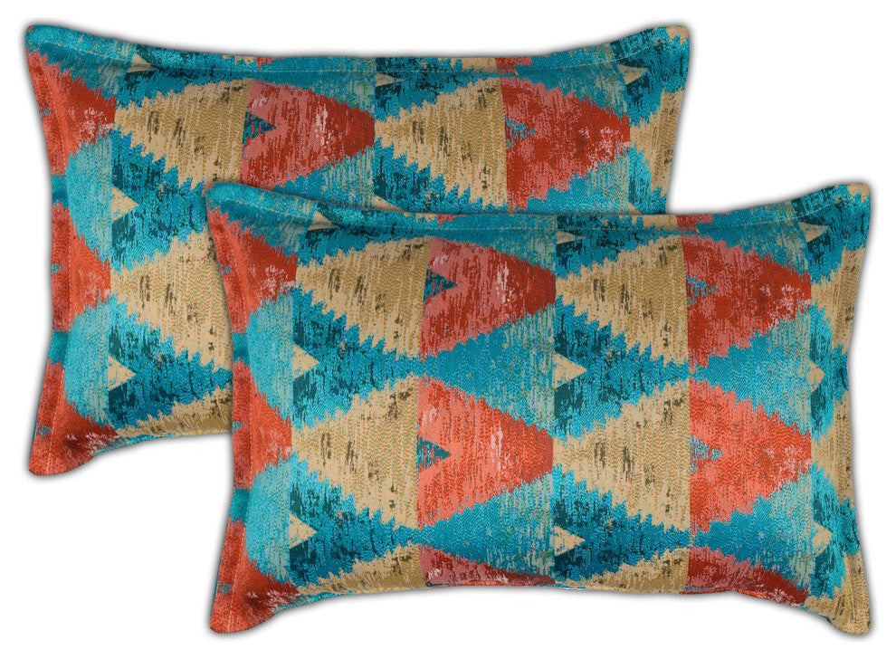 Sherry Kline Madras Multi Boudoir Decorative Pillow, Set of 2