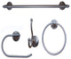 ARISTA Annchester Collection 4-Piece Set, Satin Nickel