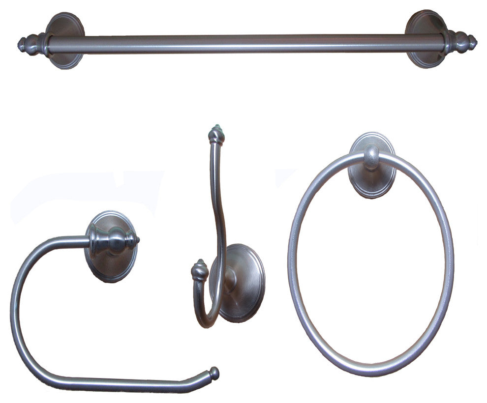 ARISTA Annchester Collection 4-Piece Set, Satin Nickel