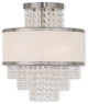 Livex 50793-91 3-Light Brushed Nickel Ceiling Mount, Brushed Nickel