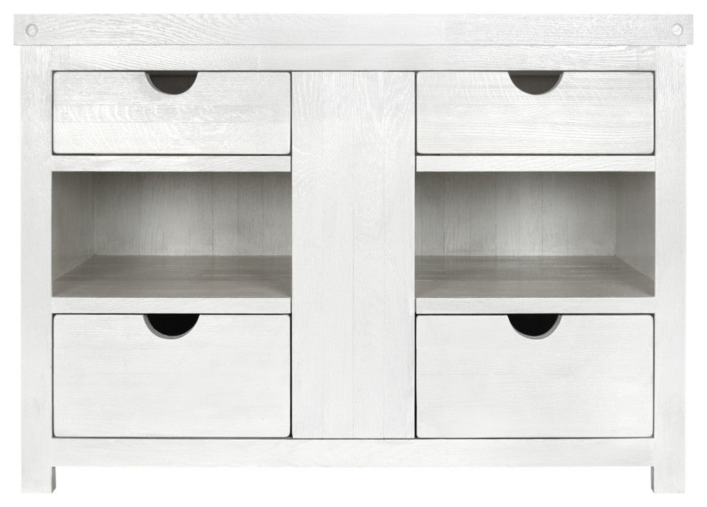 Vintner's Freestanding Single Bathroom Vanity, Blanc, 48"