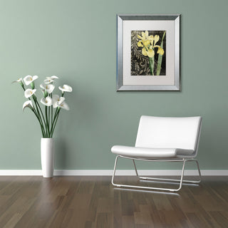 Color Bakery 'Ode To Yellow' Matted Framed Art, Silver Frame, White Mat, 16x20