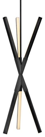 Fredrick Ramond FR30617 Rae 15"W LED Abstract Pendant - Black