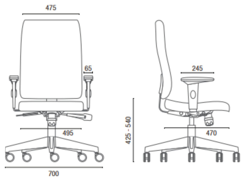 Slim Office Chair
