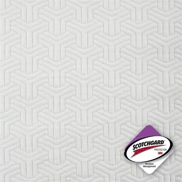 Sleep Philosophy 3" Memory Foam Mattress Topper, White, King