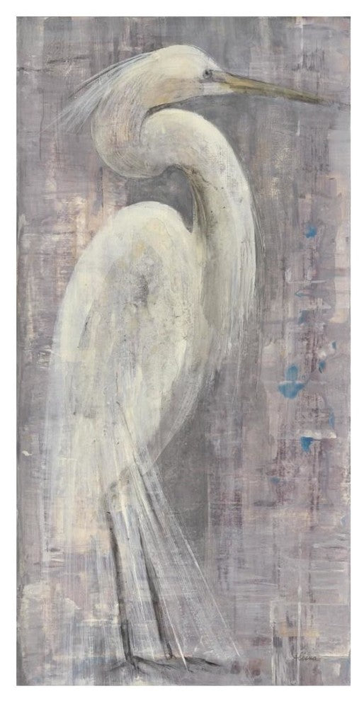 "Coastal Egret I" Digital Paper Print by Albena Hristova, 14"x26"