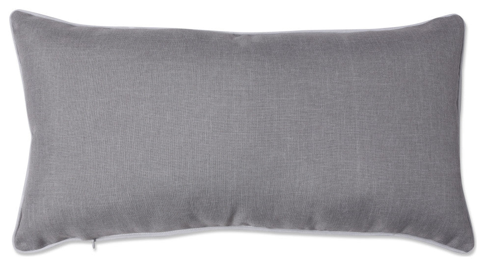 Indoor Valentines XOXO Gray Rectangular Throw Pillow