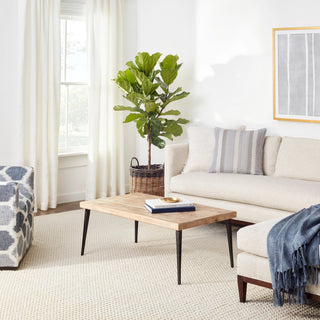 Dash & Albert Hooper Ivory Handwoven Wool Rug, Ivory, 8' x 10'