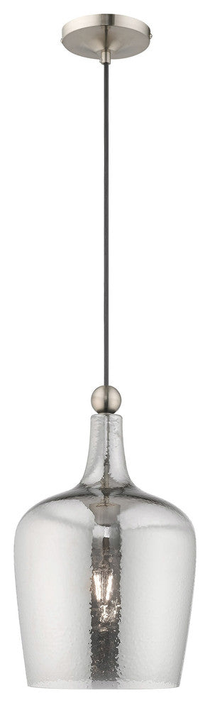 Livex Lighting Brushed Nickel 1-Light Mini Pendant