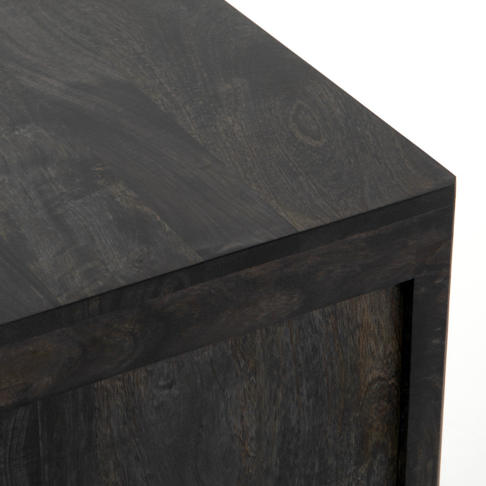 Sydney Left Nightstand, Black Wash