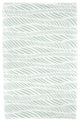 Rolling Waves, Geometric Print Beach Towel, Green
