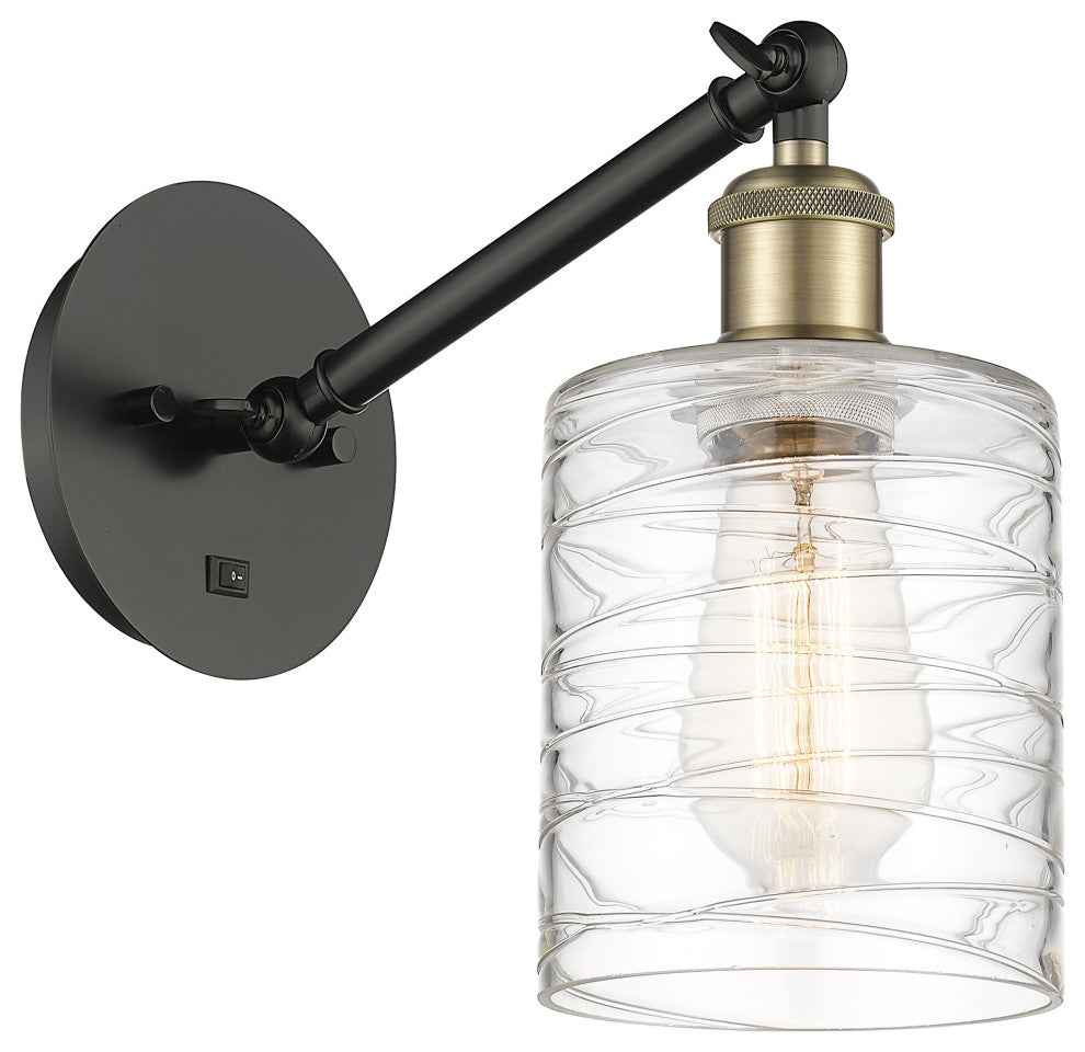 Innovations 317-1W-BAB-G1113-LED 1-Light Sconce, Black Antique Brass