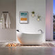 67" L x 31.5" W White Acrylic Right Drain Freestanding Whirlpool Tub
