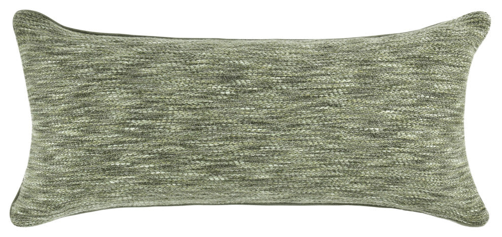 Sharma Cotton Blend Throw Pillow by Kosas Home, Cedar Green, 14x26