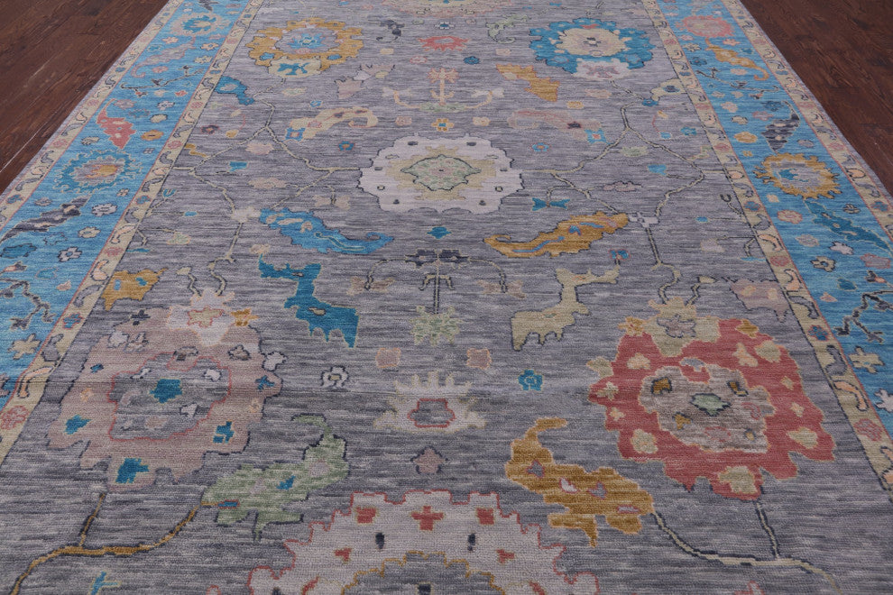 10' 5" X 13' 10" Turkish Oushak Handmade Wool Rug - Q14935