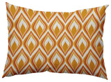 Feathers Accent Pillow, Golden Mustard, 14"x20"