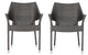 Del Mar Outdoor Brown Wicker Chairs, Set of 2