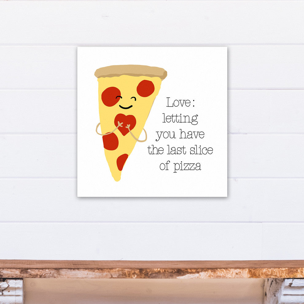 Last Slice of Pizza 20x20 Canvas Wall Art