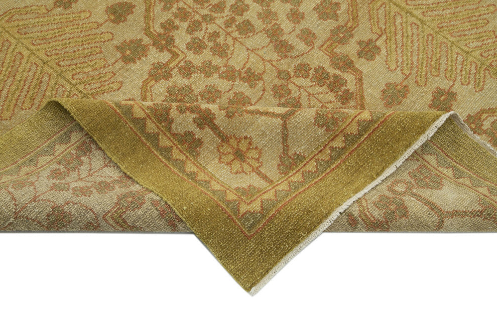 Rug N Carpet - Handmade Oriental 9' 1" x 12' 3" One-of-a-Kind Oushak Area Rug
