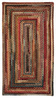 Capel Eaton Multicolor 0442_900 Braided Rugs - 4' X 6' Concentric Rectangle