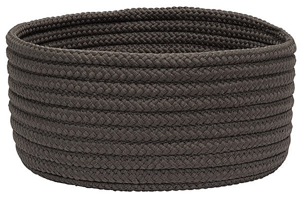 Colonial Mills Basket Simply Home Solid Gray Round
