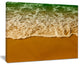 "White Waves From Green Beach Waters" Seashore Wall Art, 20"x12"