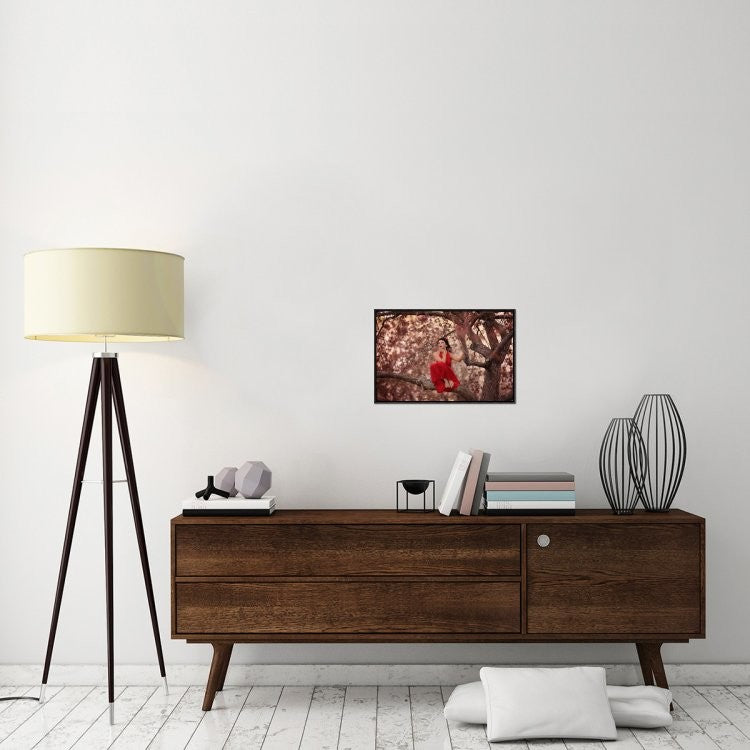"Dreams" Framed Canvas Giclee by Katie Andelman, 23x15"
