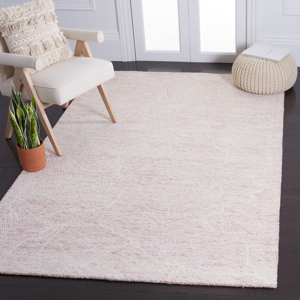 Safavieh Metro Collection MET999U Rug, Pink/Ivory, 6' x 9'