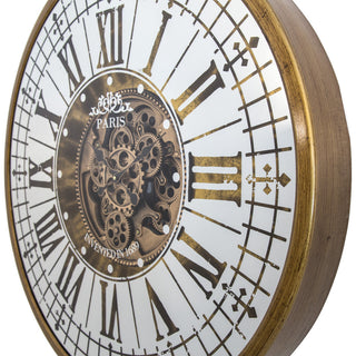 Golden Gears Wall Clock