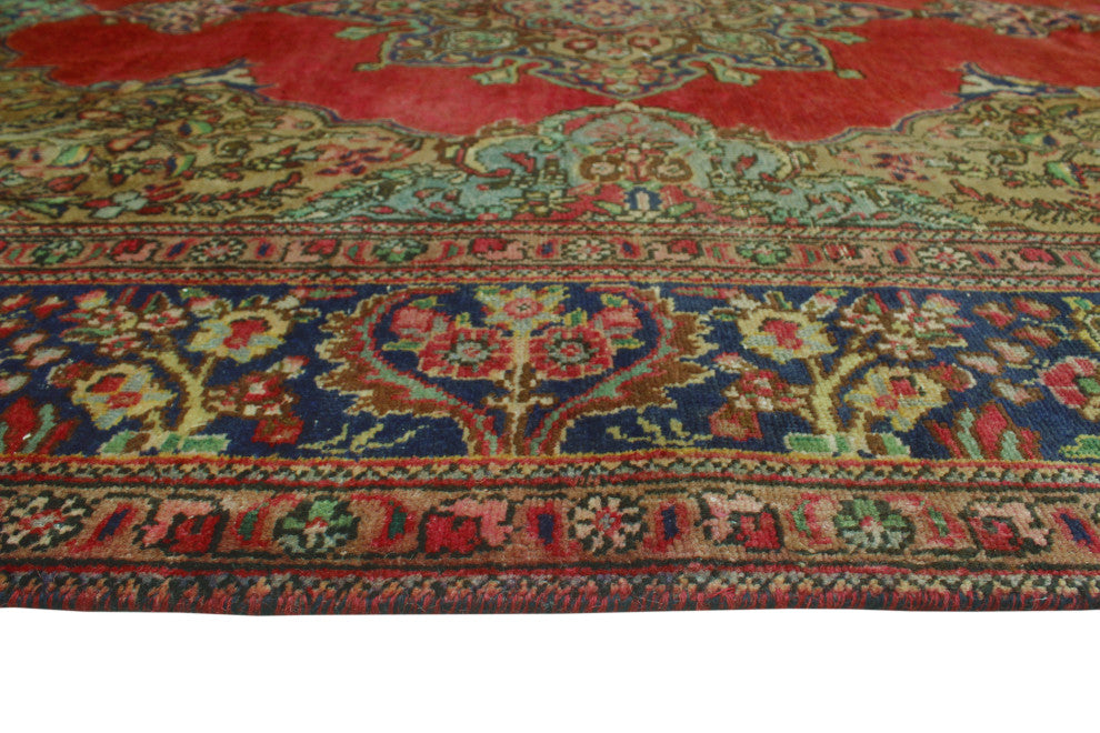 Fine Vintage Distressed Daniela Red Rug