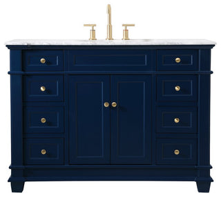Weston Single Bathroom Vanity Set, Blue, 48