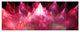 Red Fractal Crystals Design, Abstract Canvas Art Print, 70"x28", 6 Panels