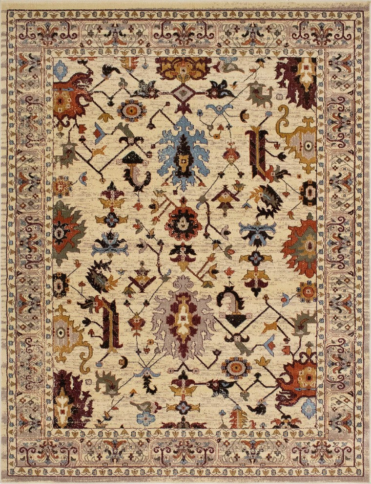 Noori Rug Traditional Velda Ivory/Beige Runner