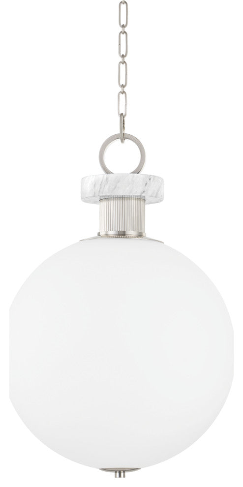 Haru 1 Light Large Pendant Burnished Nickel