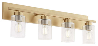 Quorum International 5012-4 Carter 4 Light 30"W Vanity Light - Aged Brass