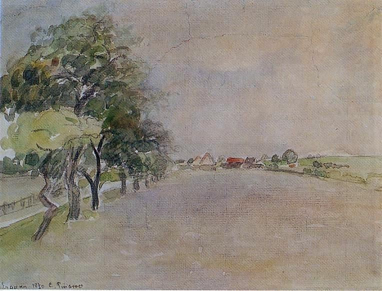 Camille Pissarro Eragny, Gallery Wrapped Canvas Print, 21"x28"