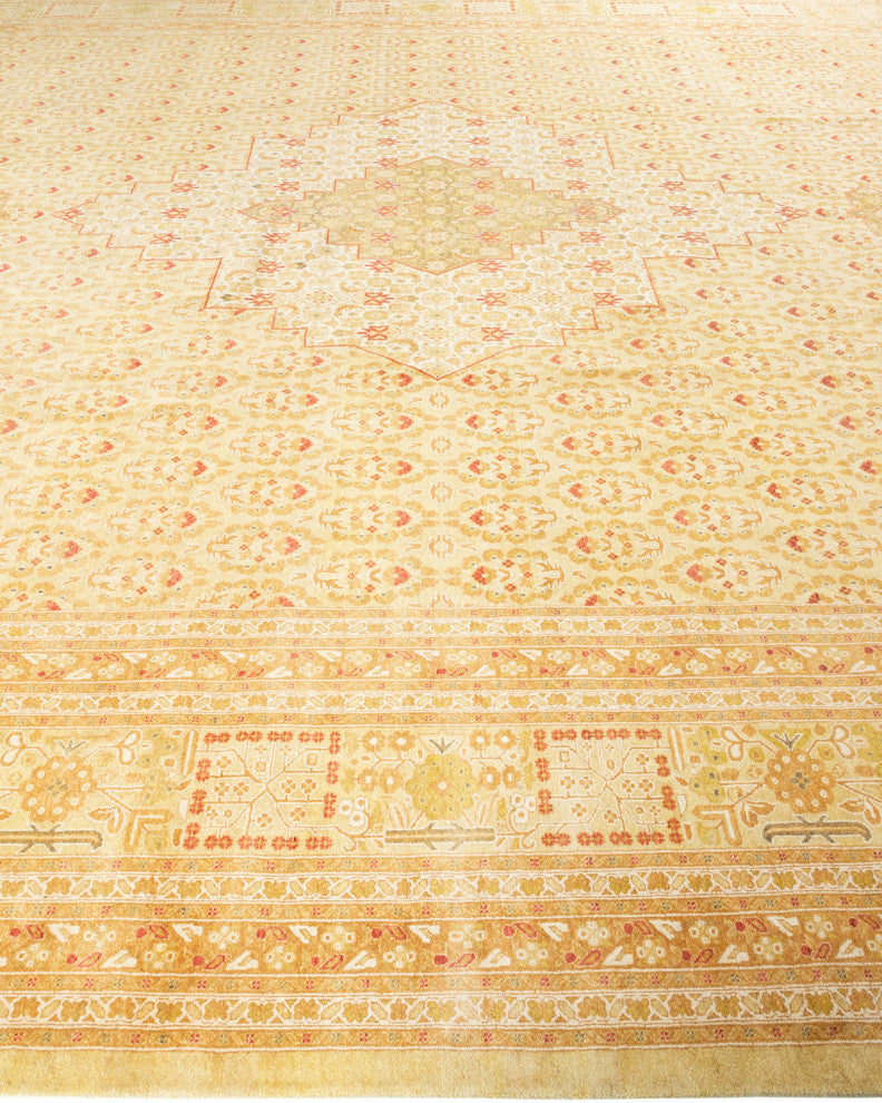 Mogul, One-of-a-Kind Hand-Knotted Area Rug Ivory, 12' 1" x 17' 5"