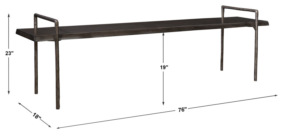 Uttermost Chandos Wooden Bench