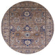 Ahgly Company Indoor Round Mid-Century Modern Area Rugs, 6' Round