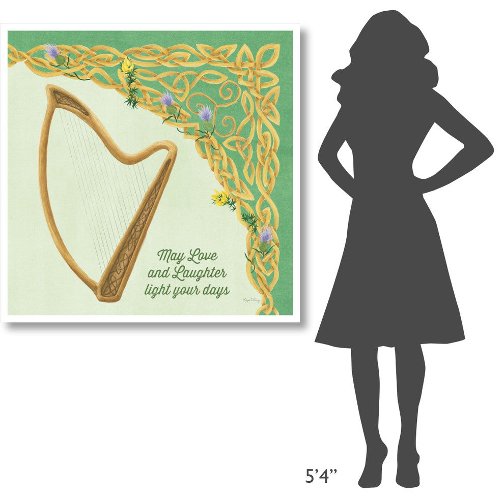 "Celtic Charm II" Digital Paper Print by Elyse DeNeige, 42"x42"