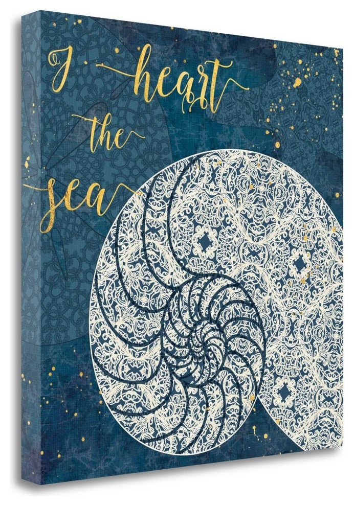 "Coastal Lace IV" By Jess Aiken, Giclee Print on Gallery Wrap Canvas