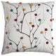 Colorful Pompom Branches Throw Pillow