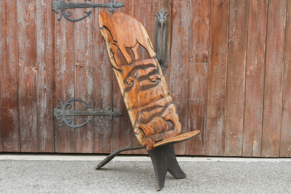 Late 20th Century African Tribal Elephant Chair