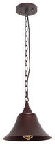 Cuddie Industrial 1 Light Oil Rubbed Bronze Ceiling Pendant 11" Wide