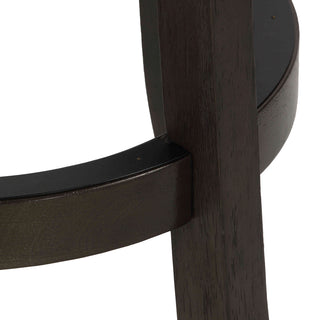 Ferne Solid Wood Swivel Barstool, 29" Gray Fabric